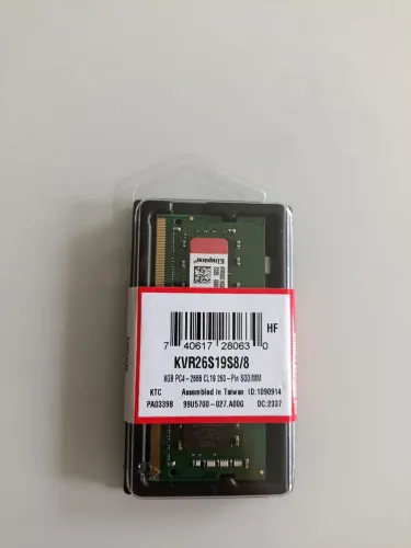 Memória ddr4 8 gb 2666 Kingston nova p/ notebook