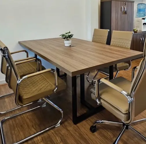 MESA DE REUNIAO 2.00x1.00 INDUSTRIAL LOJA IKONOFFICE