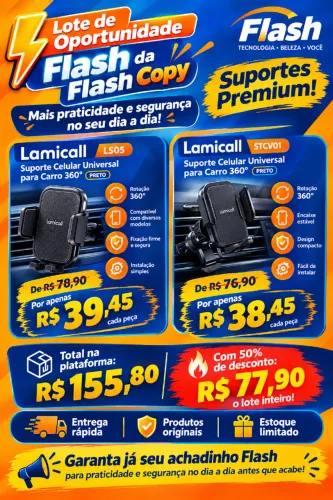 Lote de Oportunidade da Flash - Suportes Premium