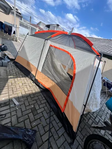 Barraca Grande Camping Familiar New Hawaii 12-15 Pessoas 420x305x200cm Proteção Upf50+
