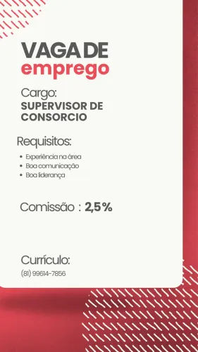 Supervisor de consórcio 