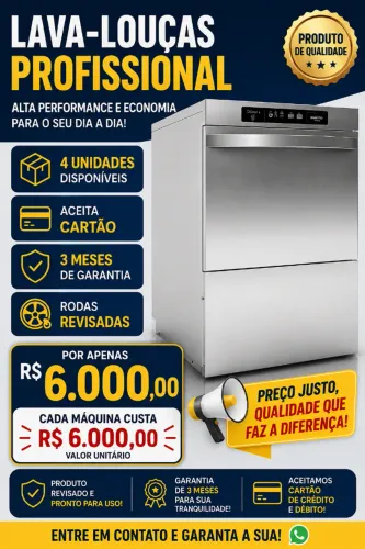 ? LAVA-LOUÇAS INDUSTRIAL À VENDA ?