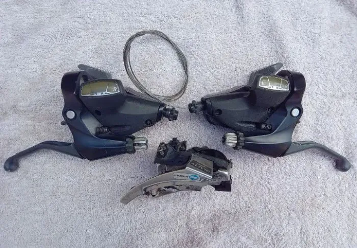 Tratadores + Câmbio Dianteiro Shimano Alívio