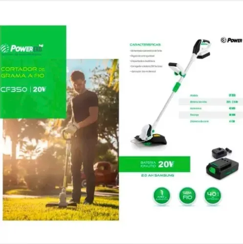 Cortador de Grama a bateria 20V Power CF350