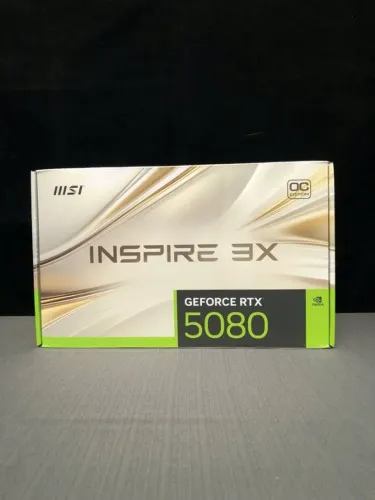 MSI RTX 5080 INSPIRE 3X OC 16GB GDDR7 LACRADA + GARANTIA ! MELHOR QUE 9070 XT 4080S