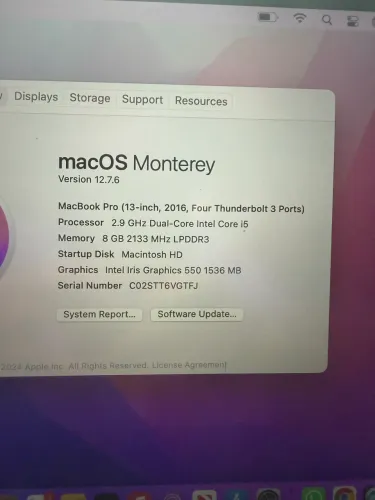 MacBook Pro Touch Bar i5 13 polegadas