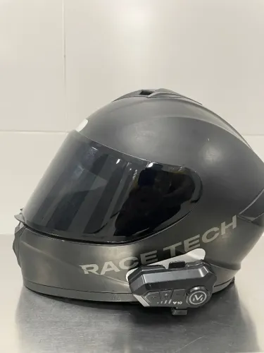 Capacete Race tech com fone V10