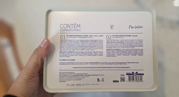 Caixa de Metal MaChrerie OBoticario