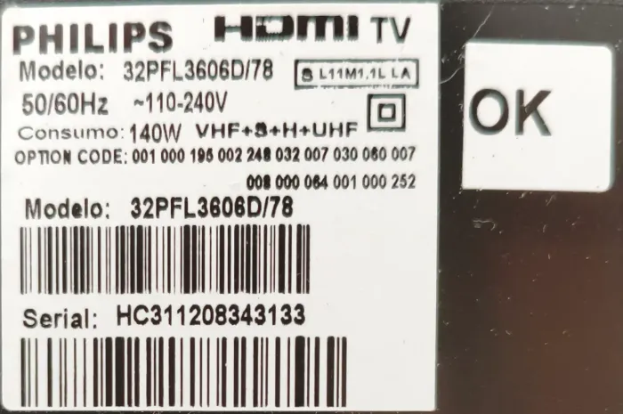 TV Philips 32 polegadas (não é smartv)