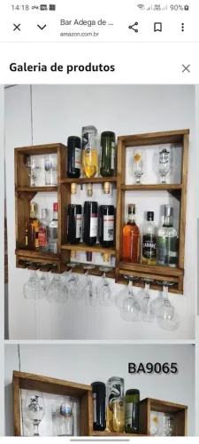 Bar adega para pendurar 