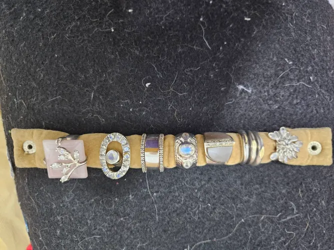 Anéis de Prata com pedras zircone etc