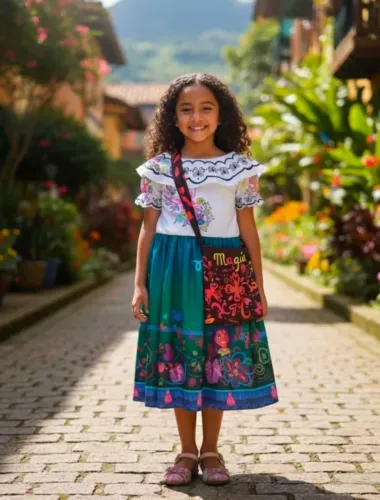 Vestido infantil mirabel vest 08/10 novíssimo