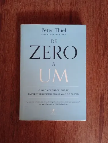 De zero a um: o que aprender sobre empreendedorismo com o Vale do Silício - Peter Thiel