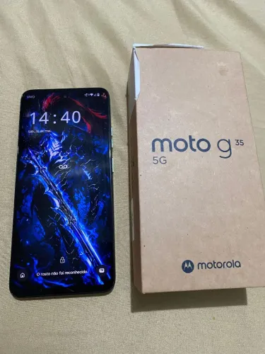 Vendo celular MOTO G35 5G 256GB 12 RAM, em excelente condições nota fiscal.
