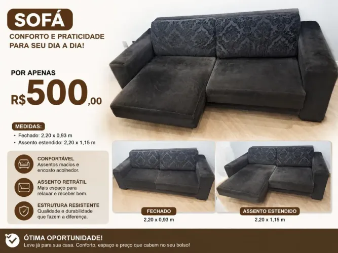 Sofa retrátil