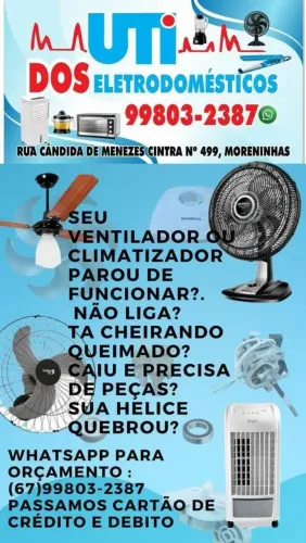 Conserto e manutenção de ventiladores e climatizadores