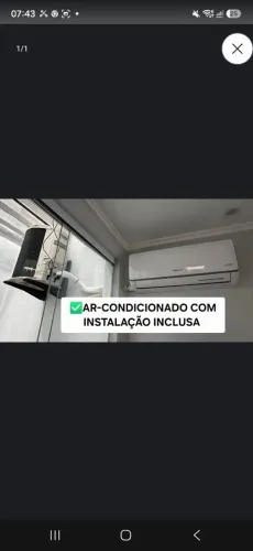 Ar-condicionado novo 1 ano garantia