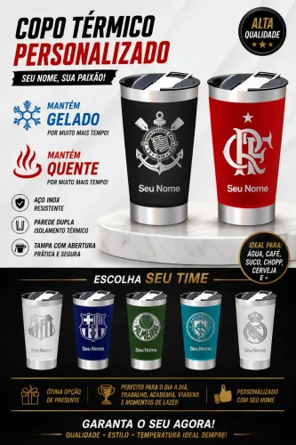 COPO TÉRMICO PERSONALIZADO A LASER