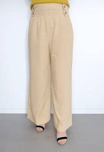 Calça Social Cortelle Bege Feminina