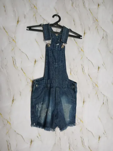 Jardineira infantil bimbys jeans