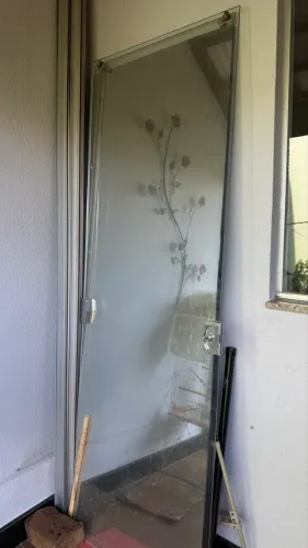 Porta de vidro de correr 