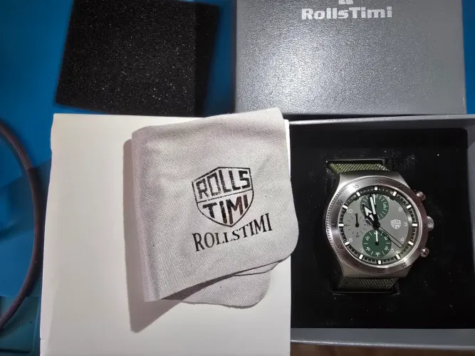Relógio RollsTimi Cronógrafo movimento Seiko VD55