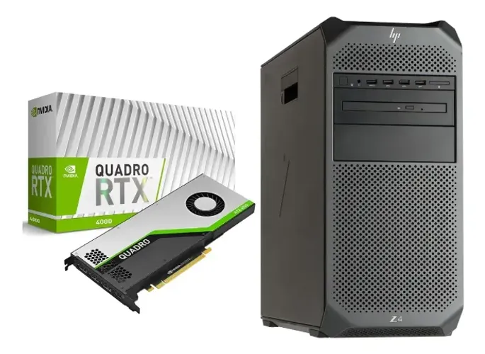 Servidor P/ Engenharia / IA / Arquitetura HP Z4 Xeon / 64GB Ram/ RTX 4000