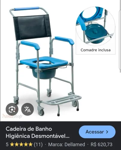 Cadeira de banho,  nova 400$