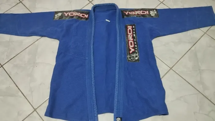 Kimono trançado azul A2 só a parte de cima