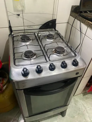 Fogão Esmaltec Ágata 4 bocas - funcionando (forno não funciona)
