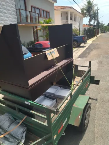 Pequeno frete com carretinha samambaia 