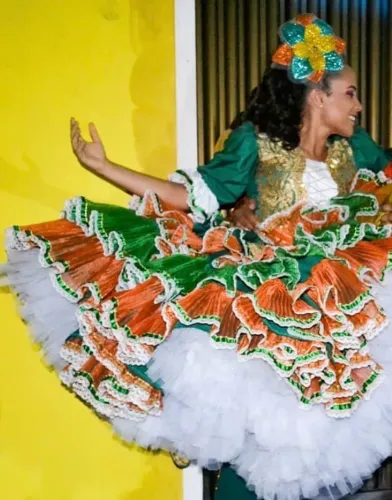 Vestido junino completo