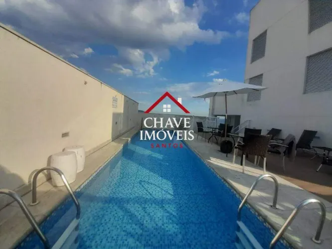Apartamento com 2 dormitórios para alugar, 66 m² por R$ 7.000,02/mês - José Menino - Santo