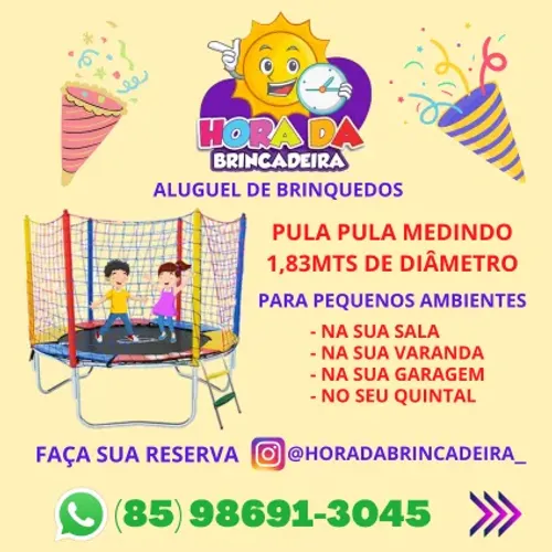 ALUGUEL DE PULA-PULA PREMIUM PARA PEQUENOS ESPAÇOS!