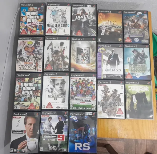 18 jogos de Playstation 2 originais completos JP