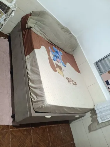 Cama de casal semi ortopédico + Box Baú