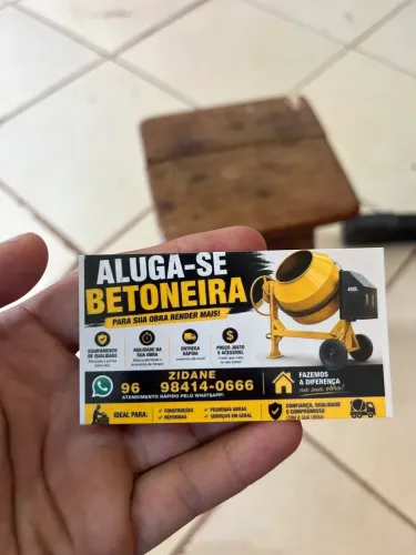 Aluguel de betoneira Macapá
