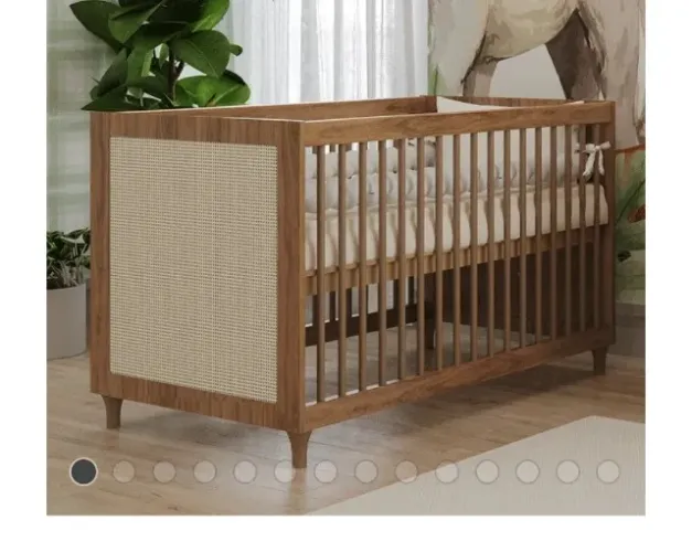 Berço 3 em 1 que vira mini cama e ja vem com colchão