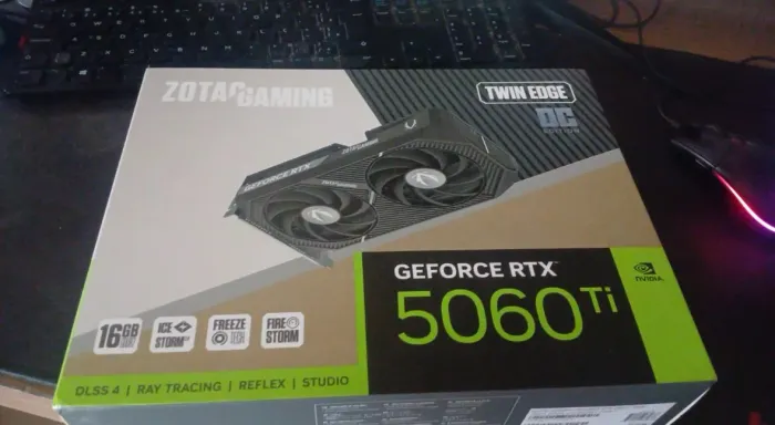 Placa De Vídeo Zotac Gaming Nvidia Geforce RTX 5060 Ti Twin Edge 0c, 16gb, Gddr7