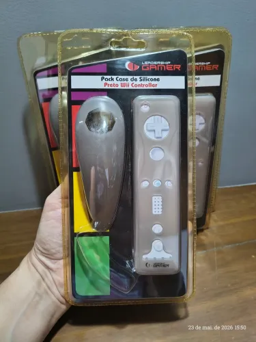 Wii case 4 unid. de silicone para controle - lacrado