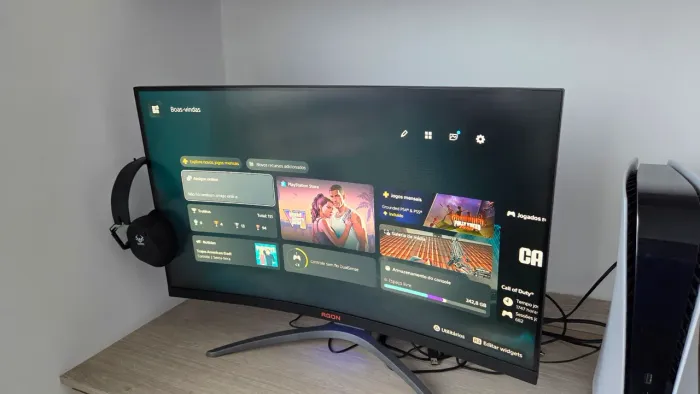 Monitor AOC Agon AG323FCXE 31.5" 165 Hz Curvo Full HD Preto