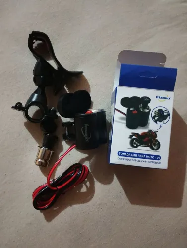 Kit Acessórios para Moto (Suporte + Carregador Novo)