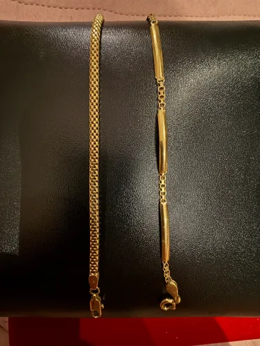 Pulseiras em ouro 18 750 grife 