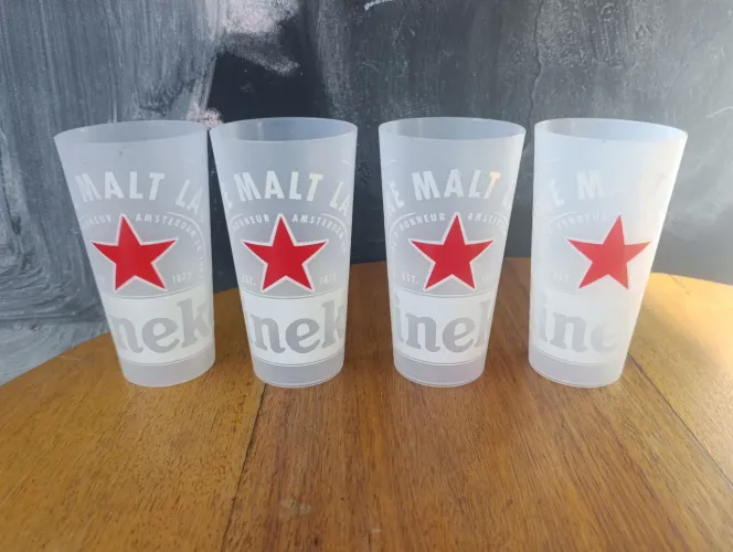 COPOS PROMOCIONAIS HEINEKEN 400ml RiR 2024. R$20,00 CADA COPO. 