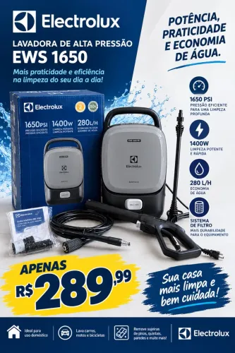 LAVADORA ELECTROLUX 1650 PSI 1400W