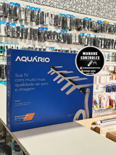 Antena externa para tvs com cabo 10 metros
