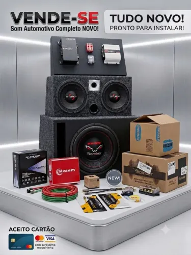 Som automotivo completo tudo novo na caixa