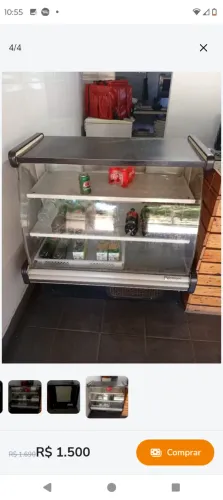Balcão expositor refrigerado gelopar
