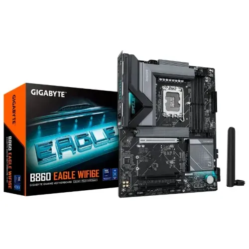 Placa Mae Gigabyte B860 Eagle WIFI6E, DDR5, LGA1851, ATX, Chipset Intel B860, B860-EAGLE-W
