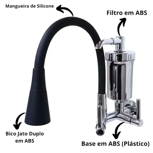 Torneira de Cozinha Gourmet com filtro